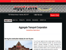 Tablet Screenshot of aggtrans.com